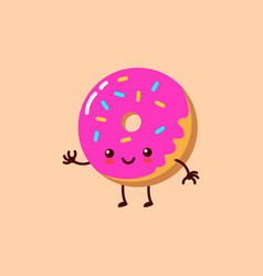 Cute Breakfast Cartoon Donut