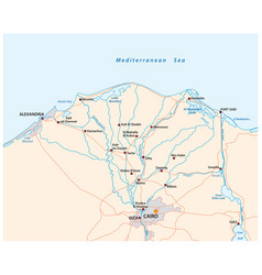 Map Nile River Delta In Upper Egypt