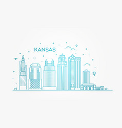 Minimal Kansas Linear City Skyline