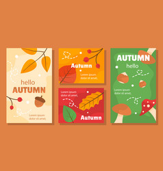 Set Of Autumn Banners