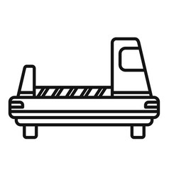 Airport Bag Machine Icon Outline Ground