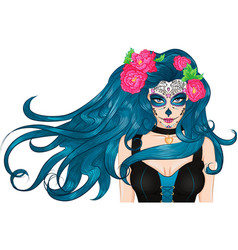 Sugar Skull Hair Vector Images Over 150
