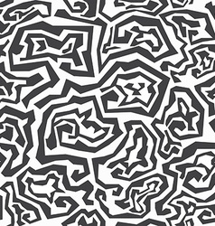 Monochrome maze seamless pattern Royalty Free Vector Image
