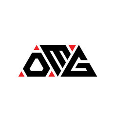 Omg Triangle Letter Logo Design With Triangle