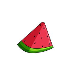 Watermelon Funny Flat Sticker Design