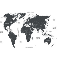 World Political Map With Countries Names