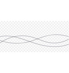 Abstract Wavy Thin Line Squiggle Elements Banner