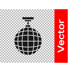 Black Disco Ball Icon Isolated On Transparent