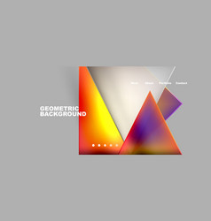 Gradient Triangle Geometric Minimal Wallpaper