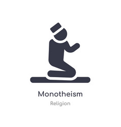 Monotheism Icon Isolated Icon From