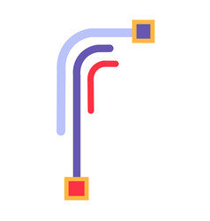 Cable Contour Blend Of Wire Structures Icon