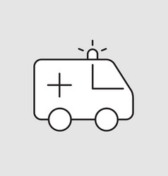 Emergency Ambulance Van Icon Outline Sign