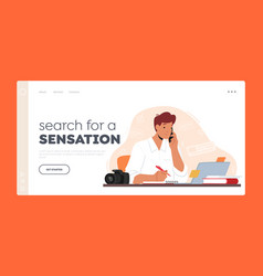 Journalist Search Sensation Landing Page Template