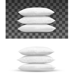 Pillow Stack Realistic Object Cushions