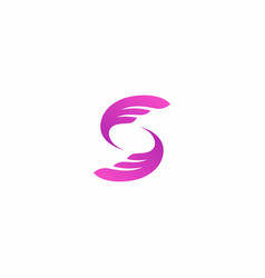 S Wing Logo Design Icon