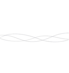 Abstract Wavy Thin Line Squiggle Elements Banner