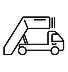 Airport Ground Support Icon Outline Truck