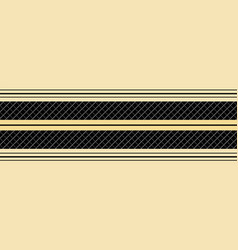 Classic Gold Black Striped Seamless Border