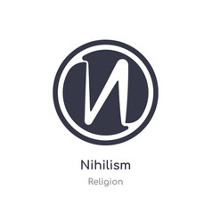 Nihilism Icon Isolated Icon From