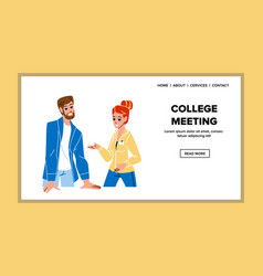 College Meeting Students Communication