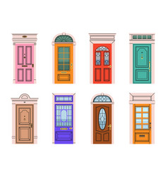 Old door icon or vintage house entrance Royalty Free Vector