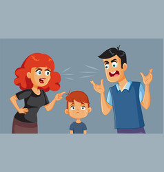 Violent Mother Beating Crying Son With Leather Vector Image