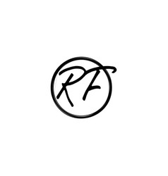 Rf Street Style Modern Initial Logo Concept