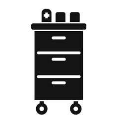 Clinical Drawer Cart Icon Simple Healthy