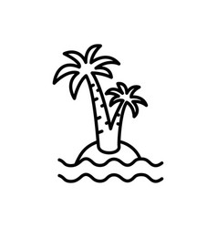 Palm Tree Outline Icons