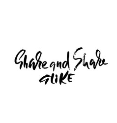 Share And Alike Hand Drawn Dry Brush