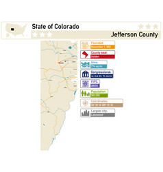 Map Of Jefferson County In Colorado Usa