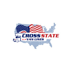 American Van Cross Country Logo Design Template