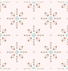 Aztec Ethnic Seamless Pattern With Cute Ornament