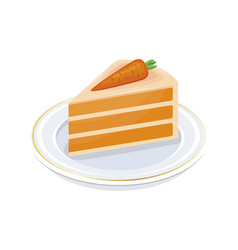 Delicious Slice Of Carrot Cake Icon