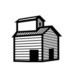 Farm House Or Barn Icon Storage Of Grain