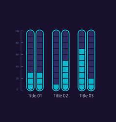 Grouped Fragmented Infographic Chart Design