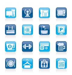 Hotel Amenities Services Icons