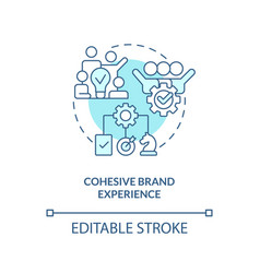 Cohesive Brand Experience Turquoise Concept Icon