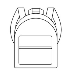 School Bag Iconoutline Icon Isolated