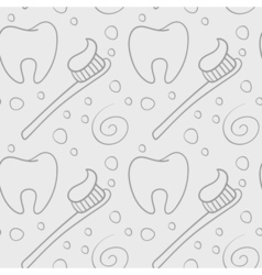 Teeth pattern tooth dental cartoon kids Royalty Free Vector