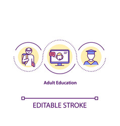 Adult Education Concept Icon