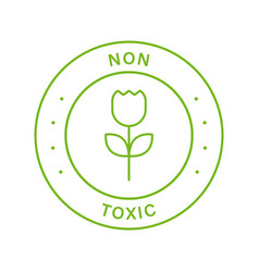 Non Toxic Proven Line Green Stamp No Toxin