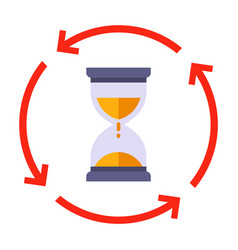 Flip Hourglass Icon To Keep Track Elapsed