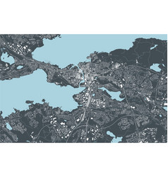 Map Of The City Of Tampere Finland