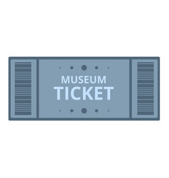 Museum Pass Icon Cartoon Admit Entry