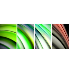 Rainbow Style Fluid Color Wave Line Background