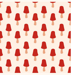 Seamless Pattern With Mushrooms