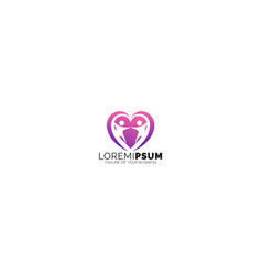 Unique Heart Shape Logo