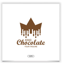 King Chocolate Logo Design Premium Elegant