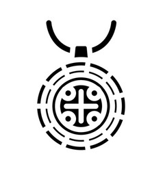 Medallion Jewelry Glyph Icon